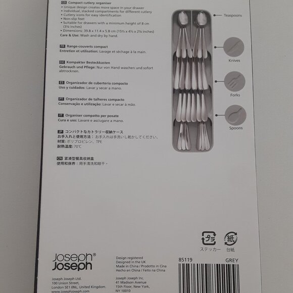 Joseph Joseph DrawerStore Compact Cutlery Organizer NWOT - Picture 4 of 5